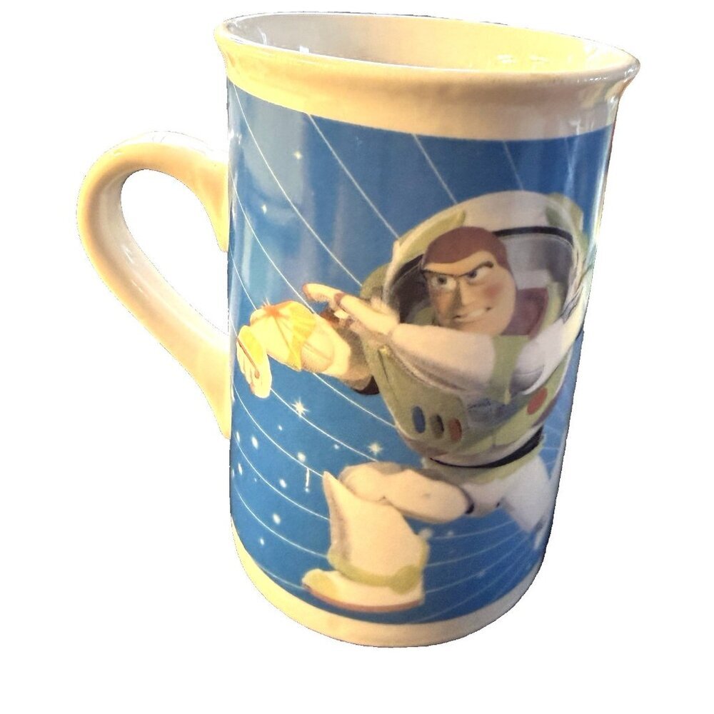 2 Disney Pixar Toy Story Mugs Cups Woody Buzz Lightyear Ceramic Glass 2010 - Picture 4 of 13